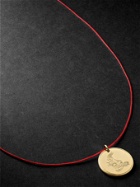 Duffy Jewellery - Capricorn 18-Karat Gold and Cord Necklace