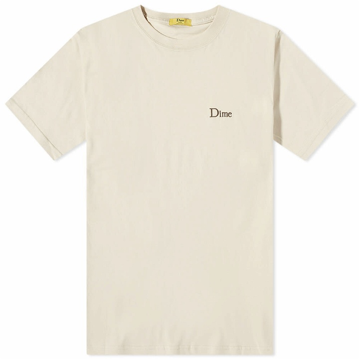 Photo: Dime Men's Classic Small Logo T-Shirt in Fog