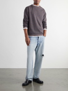 S.N.S. Herning - Naval Striped Virgin Wool Sweater - Brown
