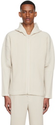 Homme Plissé Issey Miyake Beige Polyester Hoodie