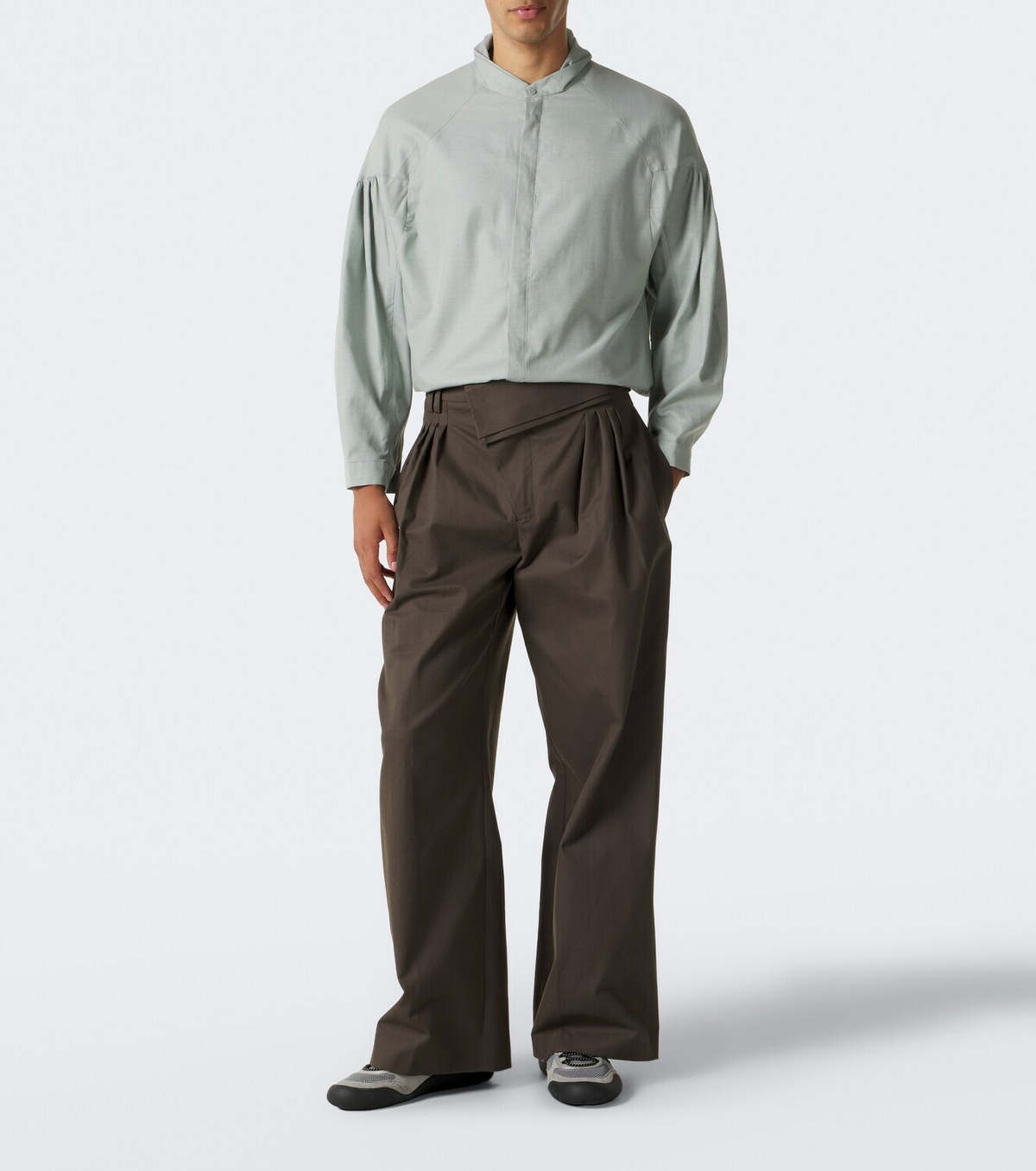 Kiko Kostadinov Evers cotton and cashmere shirt