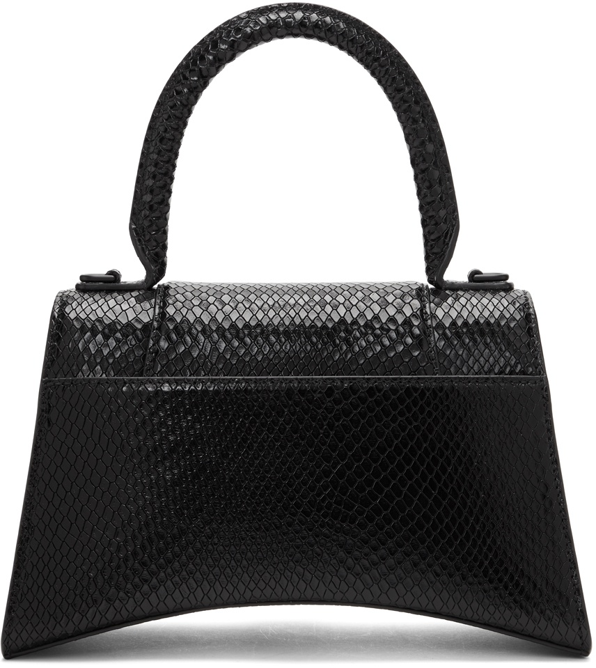 Balenciaga Hourglass Small Snakeembossed Leather Top Handle Shoulder Bag   Lyst