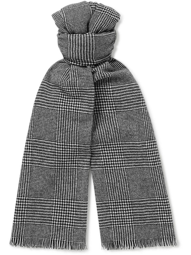 Photo: Kingsman - Fringed Checked Cashmere Scarf