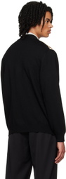 Moschino Black Paneled Cardigan