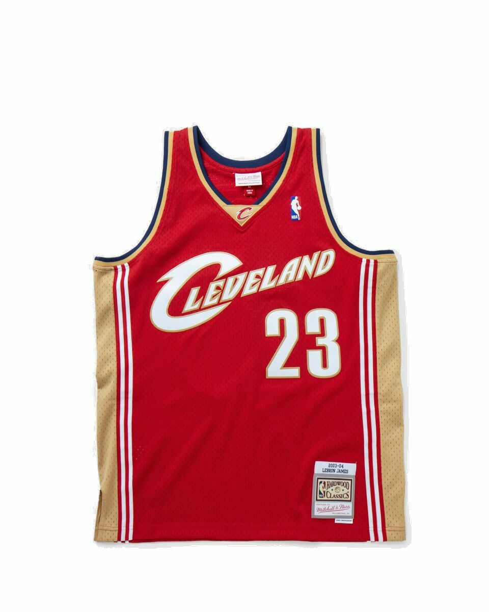 Photo: Mitchell & Ness Nba Swingman Jersey Cleveland Cavaliers Road 2003 04 Lebron James #23 Red - Mens - Jerseys