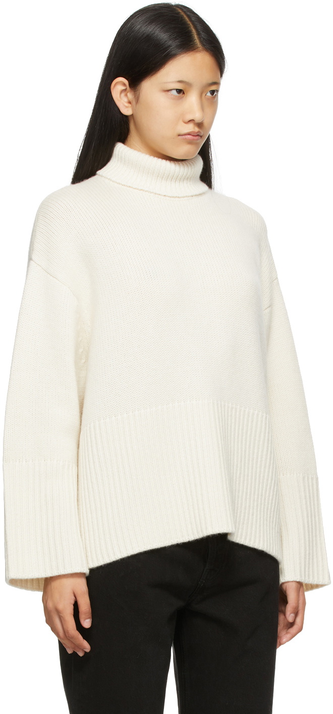 Totême Off-White Heavy Cashmere Sweater Toteme