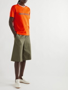 Wales Bonner - Logo-Appliquéd Organic Cotton-Jersey T-Shirt - Orange