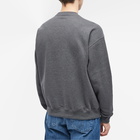 Versace Men's Croc Logo Crew Sweat in Dark Grey Melange