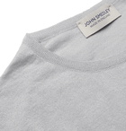 John Smedley - Belden Slim-Fit Merino Wool and Sea Island Cotton-Blend T-Shirt - Gray