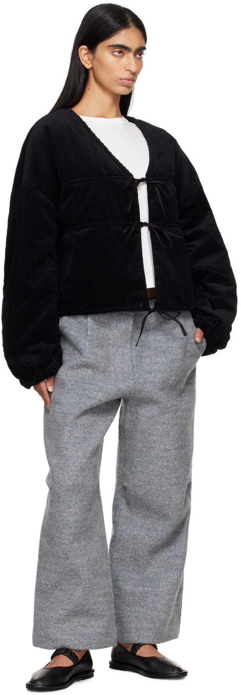 Deiji Studios Black Reversible Cord Coat