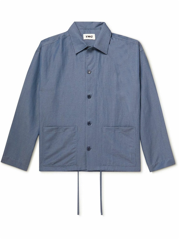 Photo: YMC - Linen and Wool-Blend Overshirt - Blue