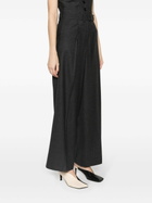 RACIL Grey Cary Pinstripe-Pattern Wool Trousers
