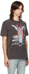 Ksubi Brown Crewneck Sinners Kash T-Shirt