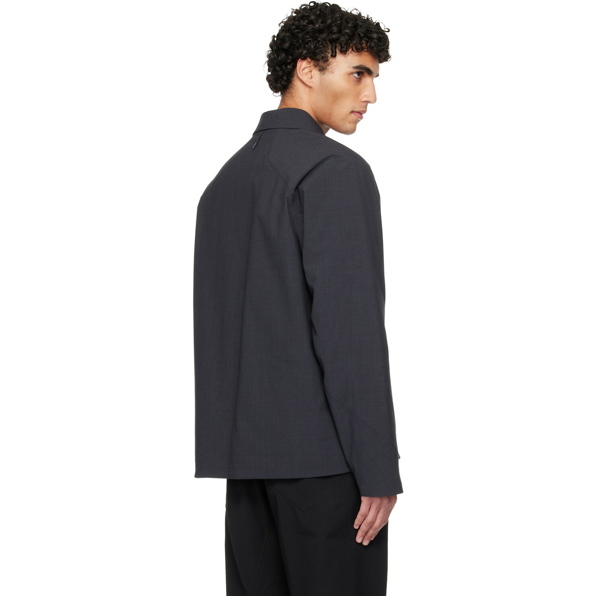 Veilance Black Lerus Insulated Tech Wool Jacket