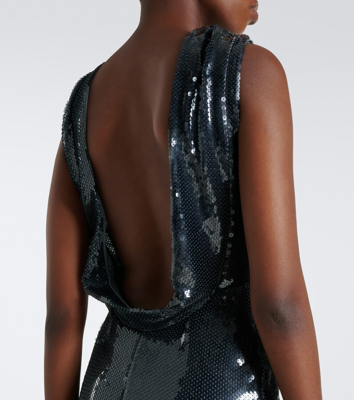 Retrofête Liela open-back sequined gown