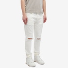 Ksubi Men's Van Winkle Avalanche Trashed Jeans in White