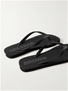 Orlebar Brown - Haston Logo-Debossed Rubber Flip Flops - Black