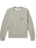 FEAR OF GOD ESSENTIALS - Logo-Print Cotton-Blend Jersey Sweatshirt - Gray