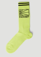 Rassvet - Logo Intarsia Socks in Green