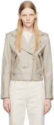 MACKAGE Beige Baya Leather Jacket