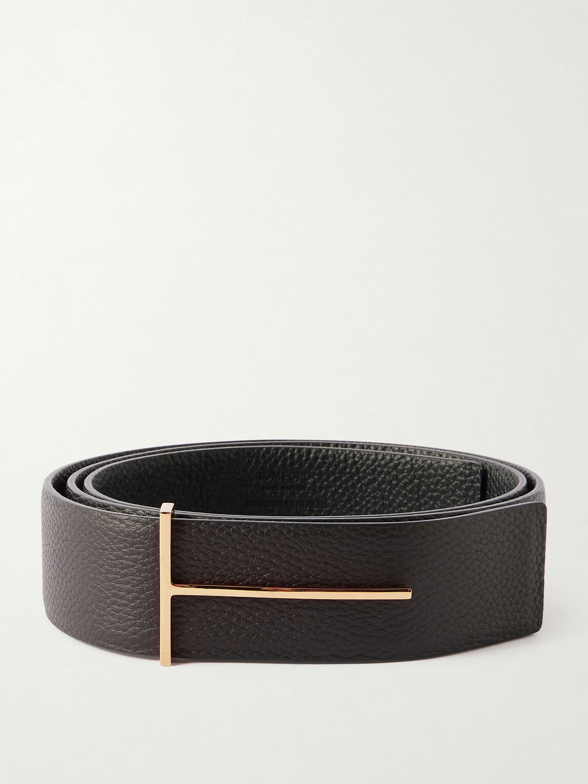 TOM FORD - 3.8cm Full-Grain Leather Belt - Brown