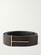 TOM FORD - 3.8cm Full-Grain Leather Belt - Brown