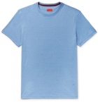 Isaia - Silk and Cotton-Blend Jersey T-Shirt - Blue