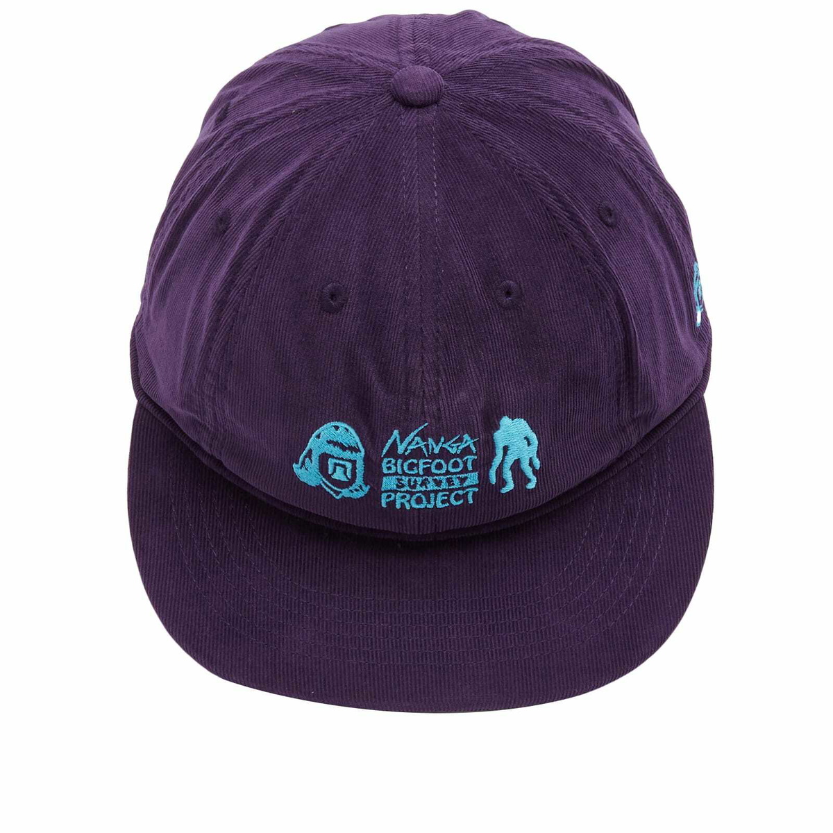 Nanga Men's x Tacoma Fuji Records Logo Corduroy Cap in Purple Nanga