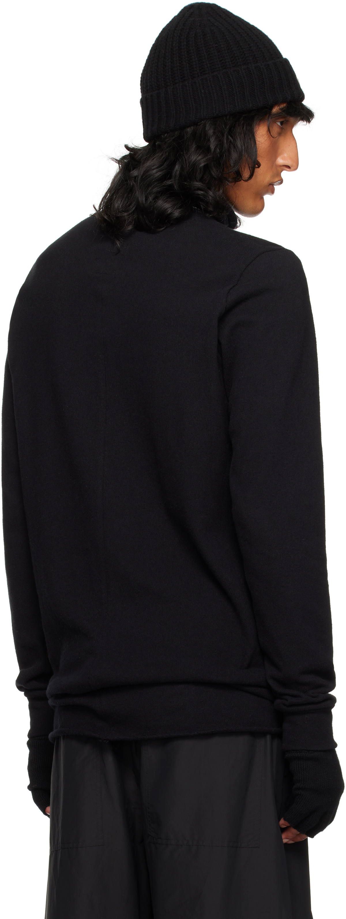 Rick Owens Moncler + Rick Owens Black Surf Turtleneck Rick Owens