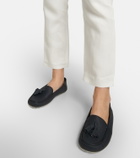 Loro Piana - Dot Sole leather moccasins
