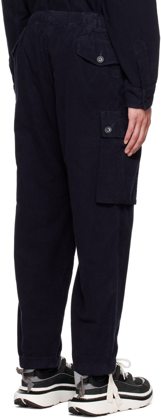 Nanamica Navy Drawstring Cargo Pants Nanamica
