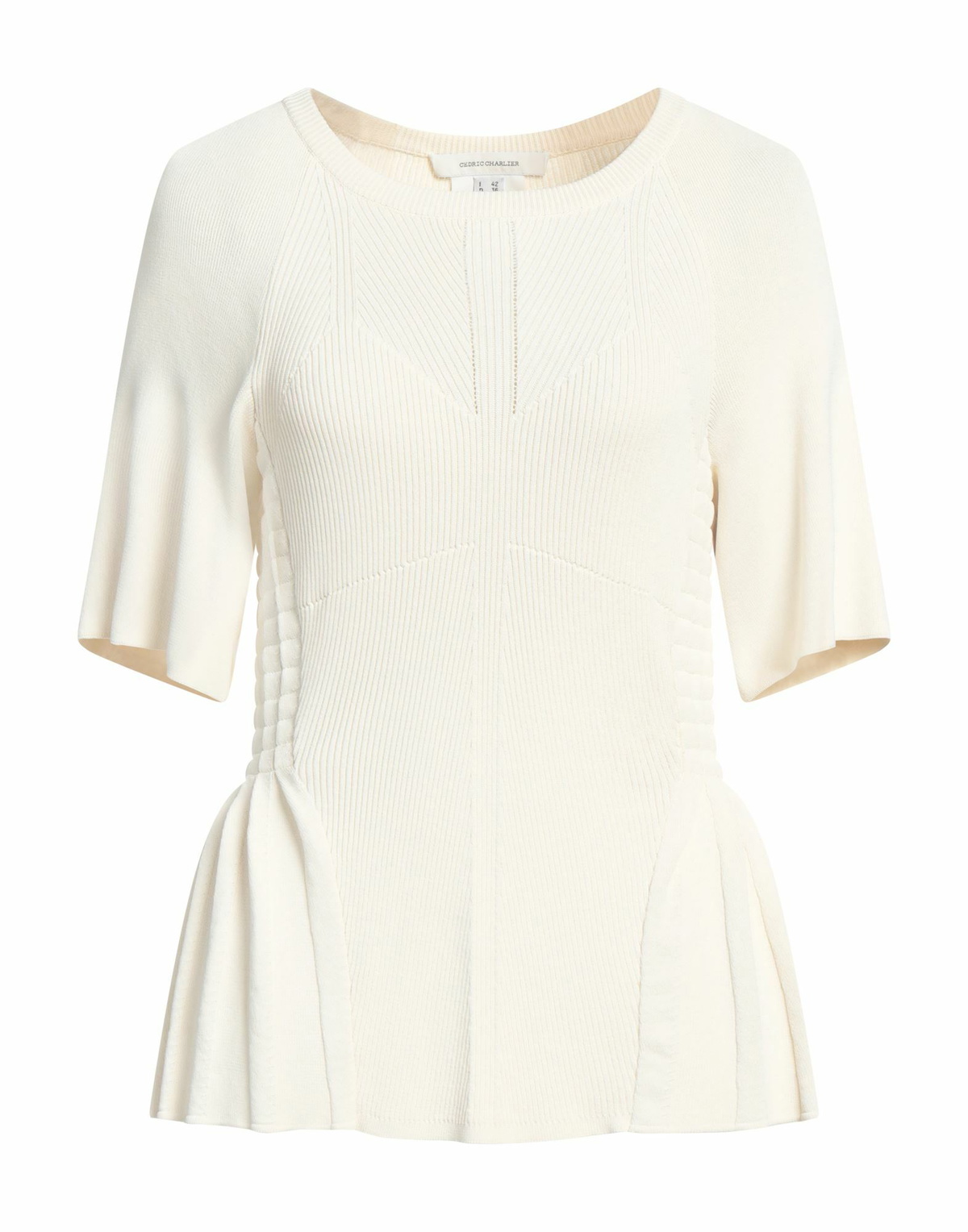 Cedric Charlier Womens Sweater in Off white