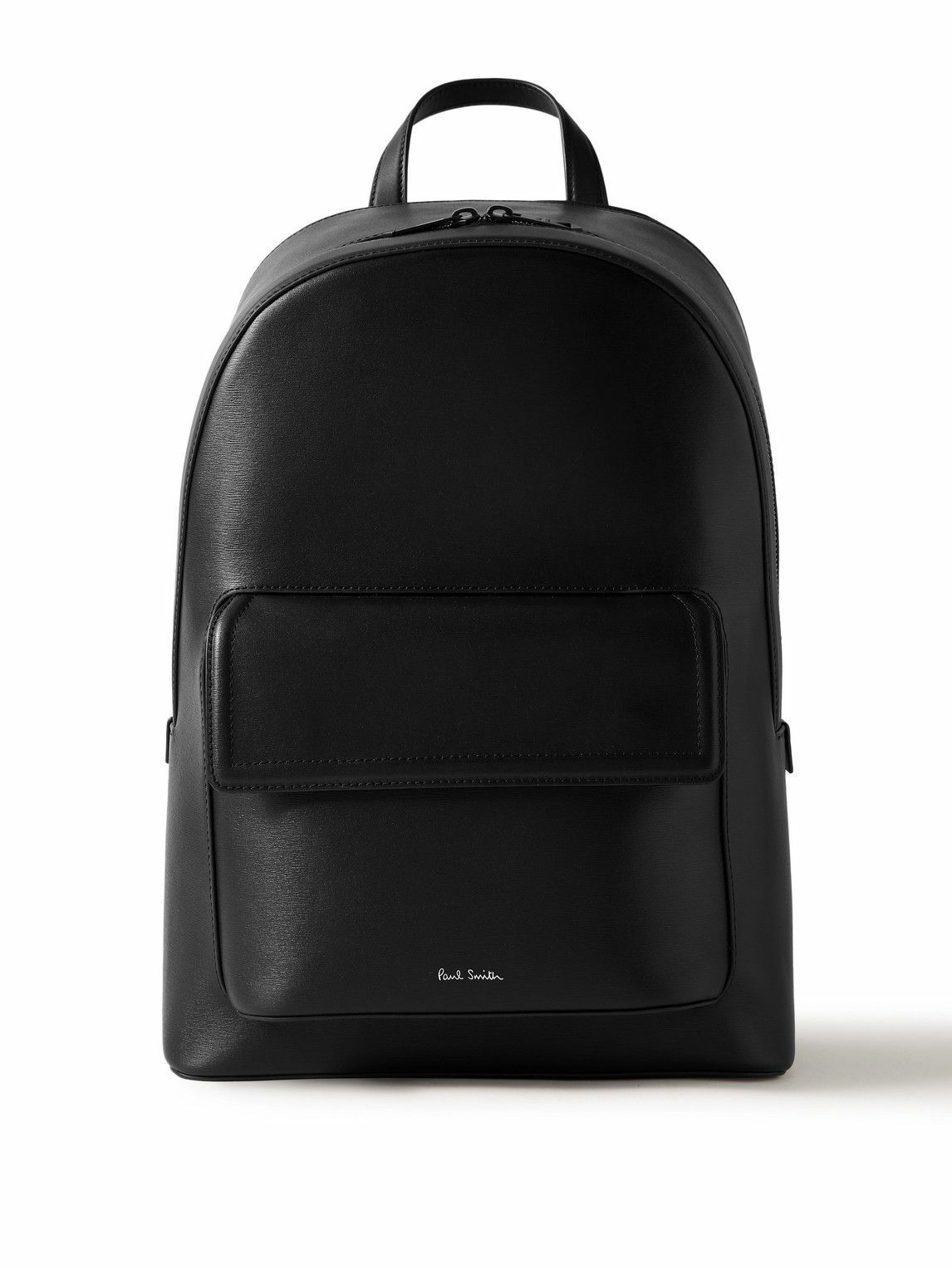 Paul Smith - Mesh-Panelled Textured-Leather Backpack Paul Smith