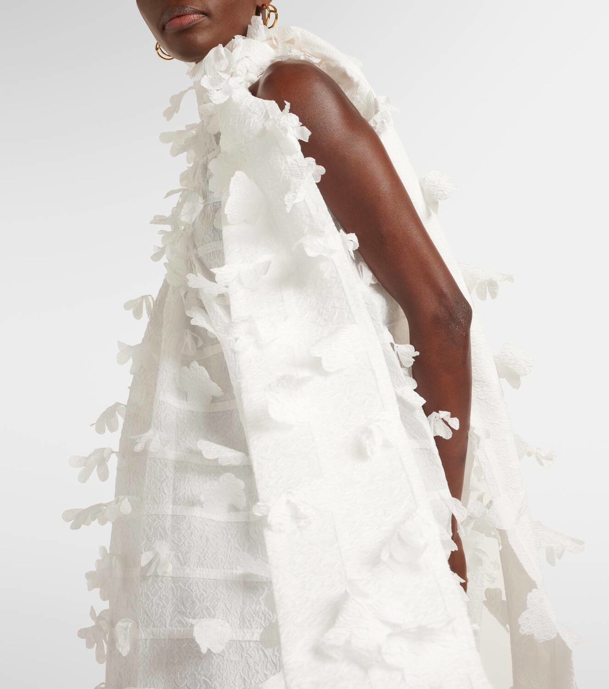 Susan Fang Floral bow-detail midi dress