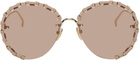 Chloé Gold Braided Sunglasses