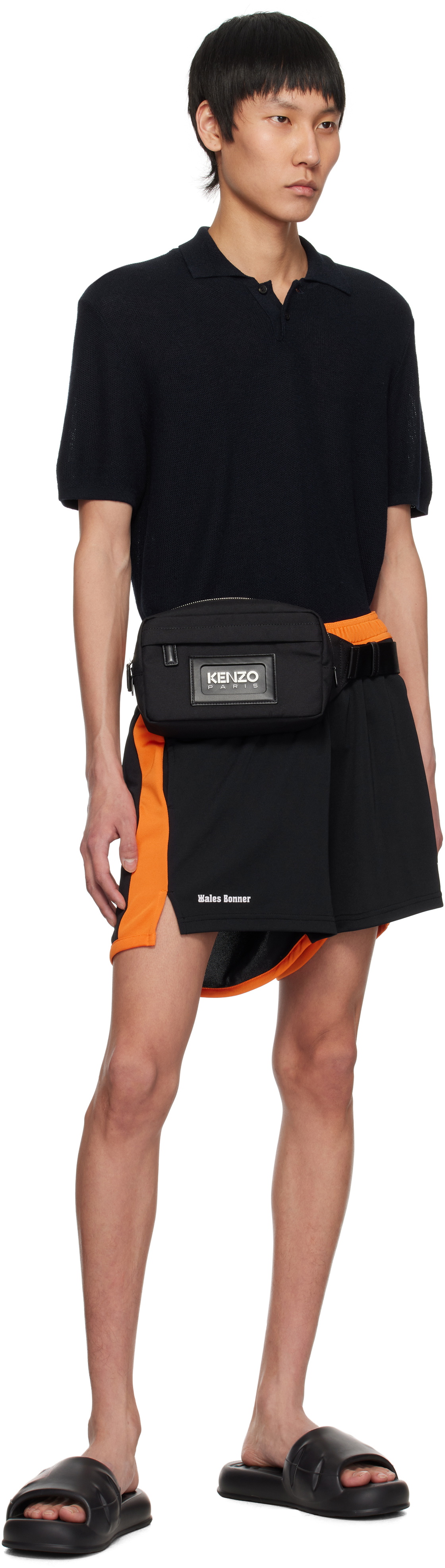 Kenzo Black Kenzo Paris 'Kenzography' Belt Bag