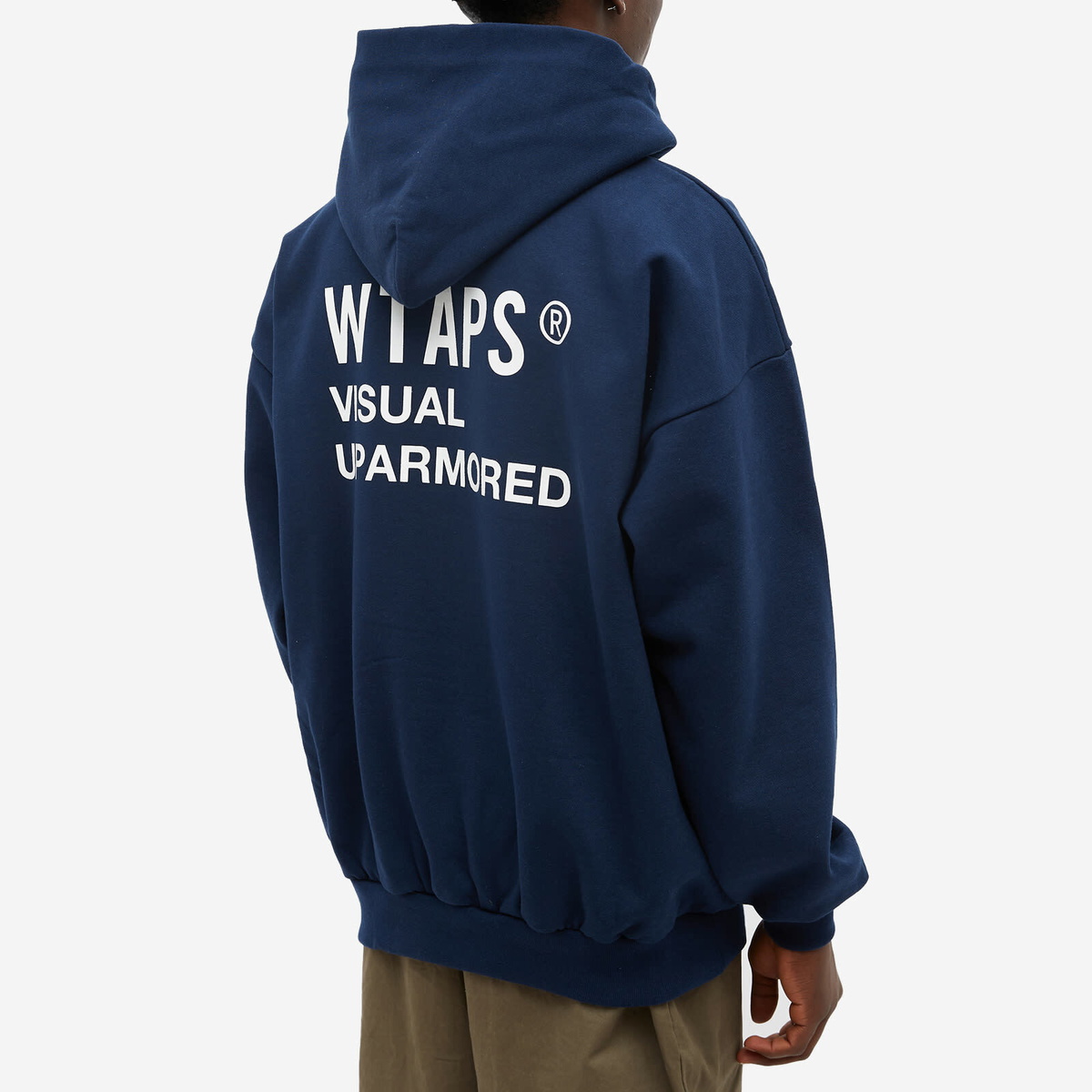 WTAPS Men's Visual Uparmored Hoody in Navy WTAPS