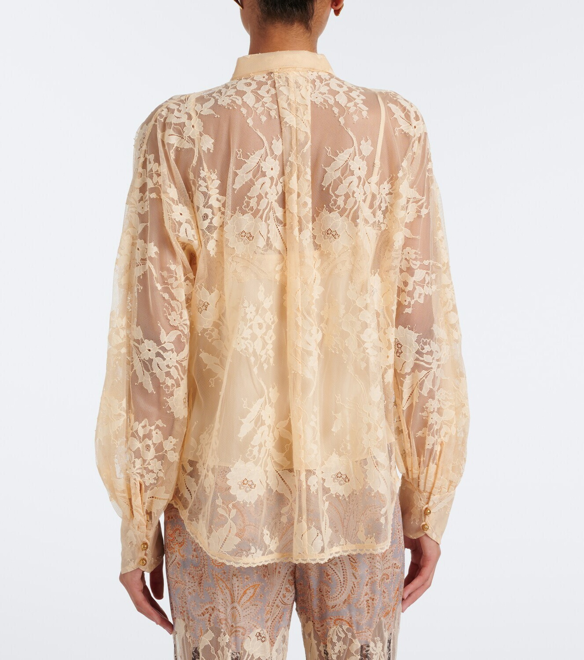 Zimmermann Valiant tie-neck lace blouse