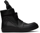 Rick Owens Black Geobasket Sneakers