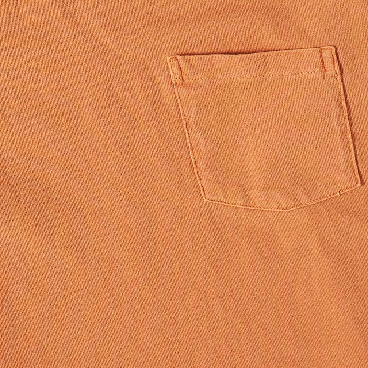 Velva Sheen Men's Pigment Dyed Pocket T-Shirt in Terracotta Velva Sheen