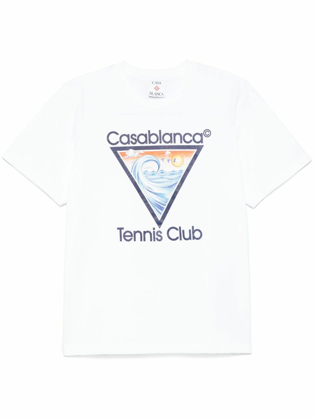Photo: Casablanca White Tennis Club Icon T-Shirt