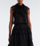 Elie Saab Sheer lace top