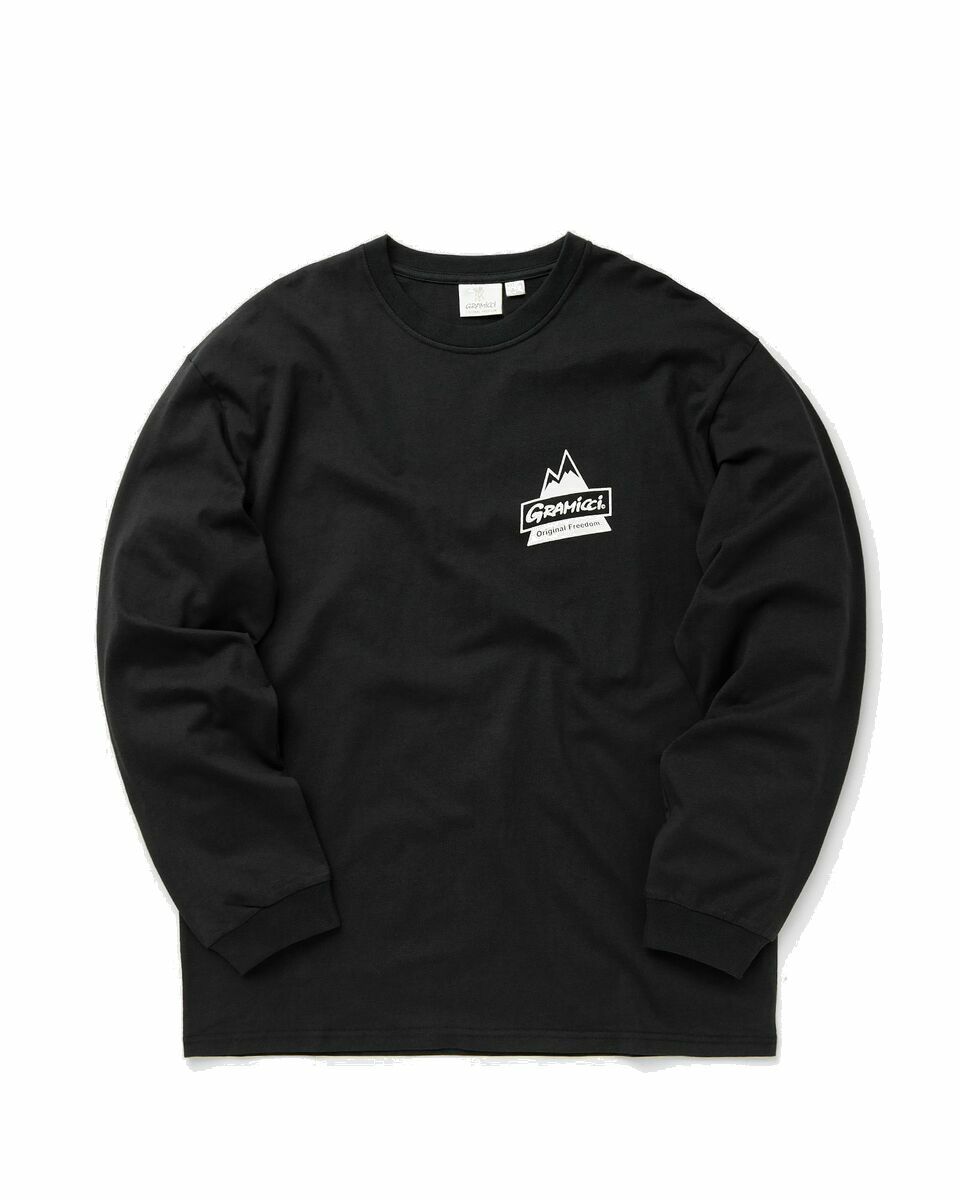 Photo: Gramicci Peak L/S Tee Black - Mens - Longsleeves