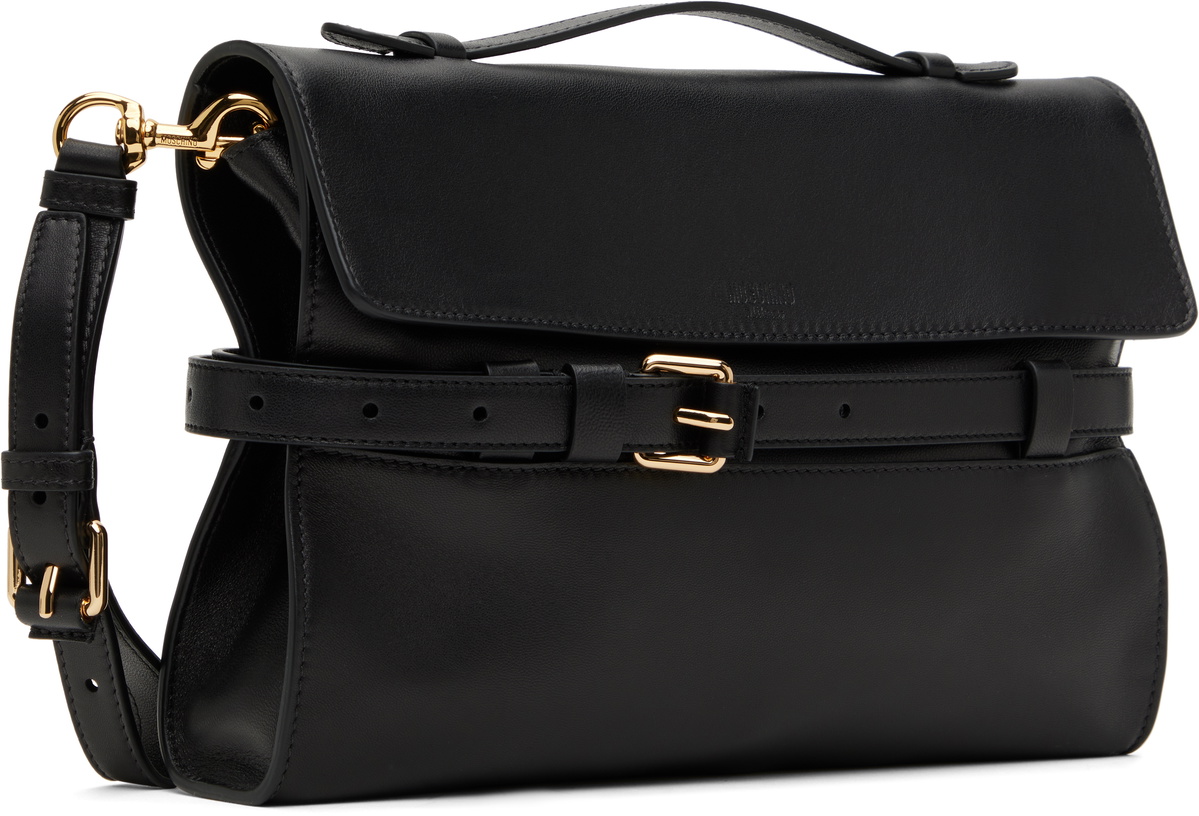 Moschino Black 'Moschino Tie Me' Nappa Bag