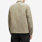 Fred Perry Men's Zip Overshirt in Warm Grey