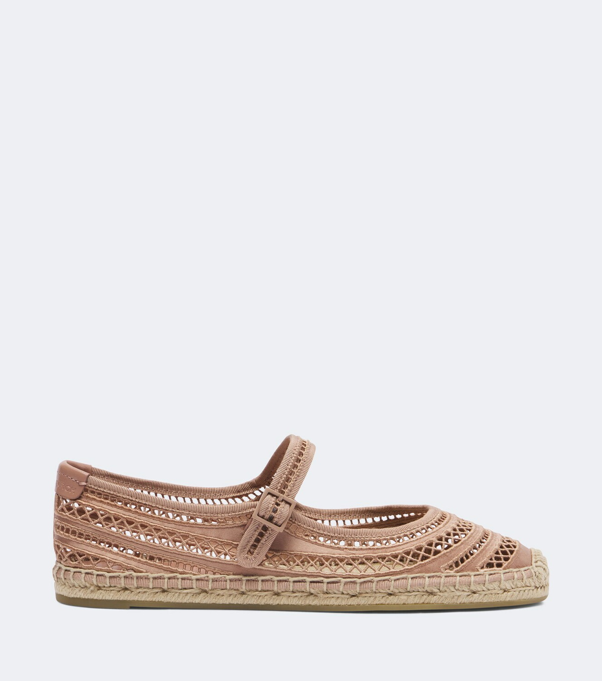 Tory Burch Open Weave Mary Jane satin espadrilles