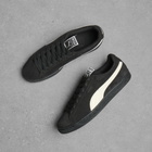 Puma Men's Suede Sneaker in Midnight Navy/Alpine Snow