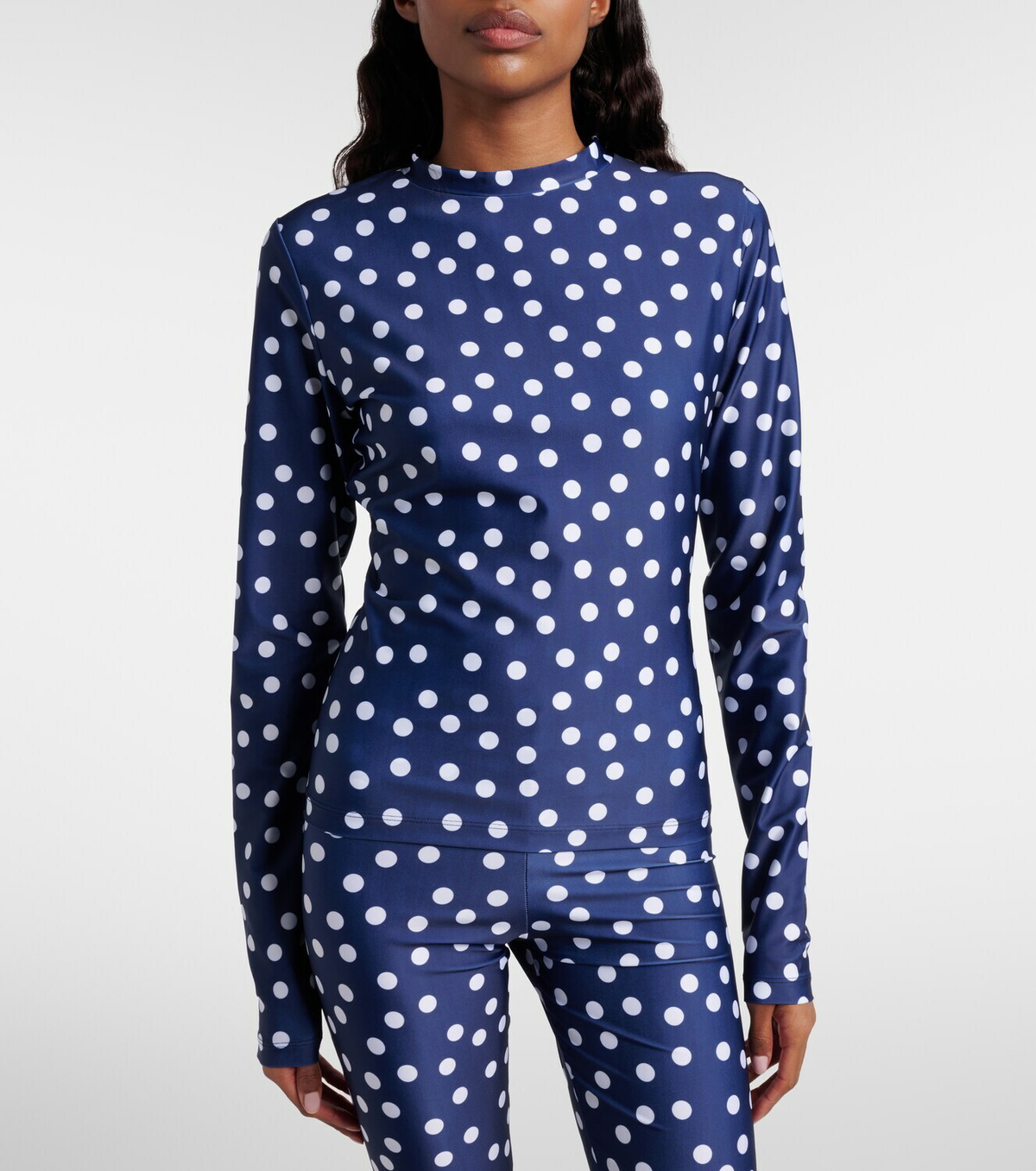 Jean Paul Gaultier Polka-dot jersey top