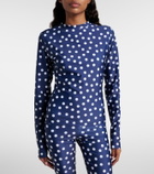 Jean Paul Gaultier Polka-dot jersey top