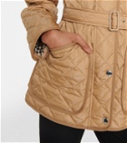 Burberry Quilted belted jacket